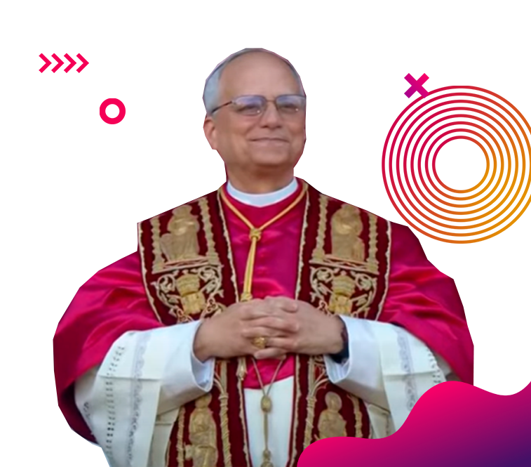 Cuadro oficial del nuevo Papa LEON XIV